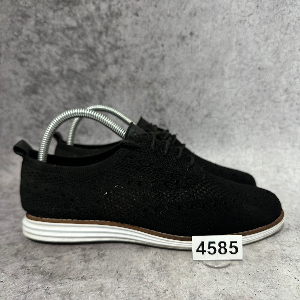Cole Haan OriginalGrand Stitchlite Oxford Women 7B Black Knit Wingtip W14807